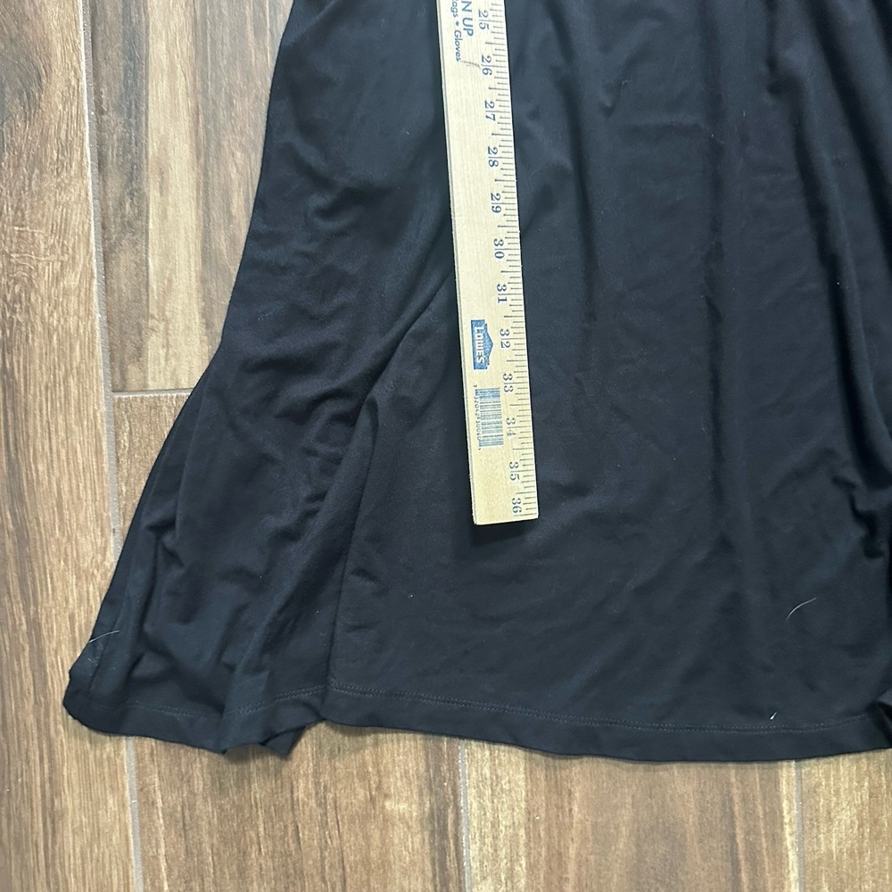 Draper James RSVP‎ Black Wrap Dress XXL 3/4 Sleeve Tie Waist Casual - Picture 5 of 7